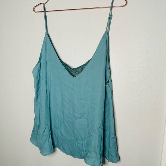 NWT Free People Cyprus Green Intimately Tank Lace Underneath Top Size Large - Picture 2 of 11